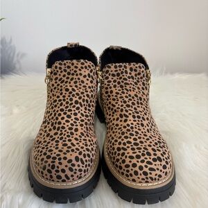 Stylish Leopard Print Ankle Booties